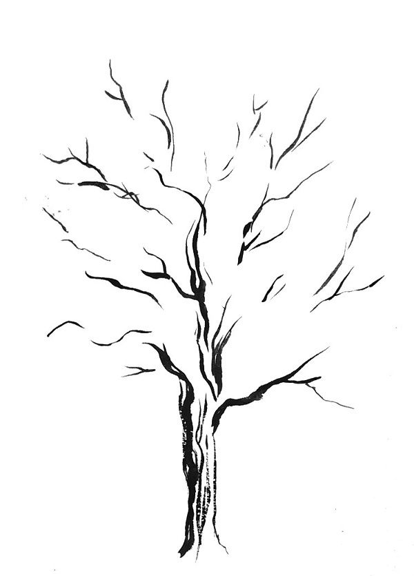 Рисунок дерева с использованием линий