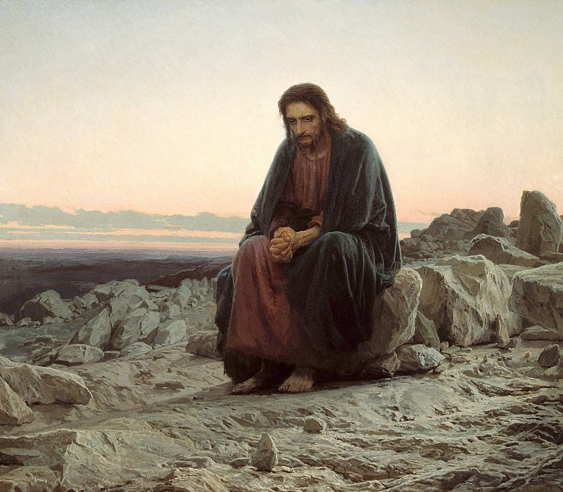Іван Крамская. Христос в пустелі 